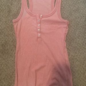 Aerie pink button up tank